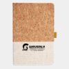 Cork And Heathered Fabric Hardcover Journal 5.5" X 8.25" Thumbnail