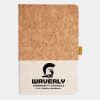 Cork And Heathered Fabric Hardcover Journal 5.5" X 8.25" Thumbnail