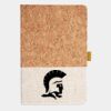 Cork And Heathered Fabric Hardcover Journal 5.5" X 8.25" Thumbnail