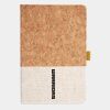 Cork And Heathered Fabric Hardcover Journal 5.5" X 8.25" Thumbnail