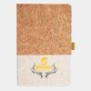 Cork And Heathered Fabric Hardcover Journal 5.5" X 8.25" Thumbnail