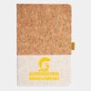 Cork And Heathered Fabric Hardcover Journal 5.5" X 8.25" Thumbnail
