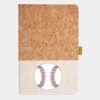 Cork And Heathered Fabric Hardcover Journal 5.5" X 8.25" Thumbnail