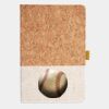 Cork And Heathered Fabric Hardcover Journal 5.5" X 8.25" Thumbnail